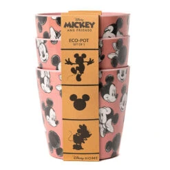 Eco Bambukruka 3-set Mickey, Rosa 11 Eco Bambukruka 3-set Mickey, Rosa -Hot Sale Wexthuset Store eco bambukruka 3 set mickey rosa