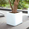 Elho Kruka Pure Soft Brick Med Hjul 39x39 Cm, Vit -Hot Sale Wexthuset Store fyrkantig kruka pa hjul vit