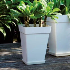 Elho Kruka Loft Urban Kvadratisk 37 Cm, Vit -Hot Sale Wexthuset Store fyrkantig vit kruka utomhus urban loft