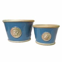 Låg Kruka Kew Garden, Pitch Blue Small -Hot Sale Wexthuset Store kew kruka low pitchblue couple 1