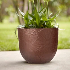 Elho Kruka Fuente Lily 30 Cm, Rostbrun