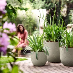 Elho Kruka Fuente Lily 38 Cm, Stengrå -Hot Sale Wexthuset Store kruka fuente lily stengra