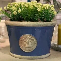 Låg Kruka Kew Garden, Pitch Blue Medium -Hot Sale Wexthuset Store kruka kew garden low planter pitch blue color