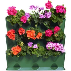 Minigarden Vertical Växtvägg, Vit -Hot Sale Wexthuset Store minigarden vertical vaxtvagg med pelargoner 3