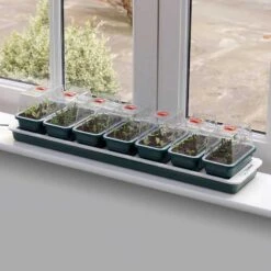 Super 7 Minidrivhus Med Undervärme För Fönsterbrädan