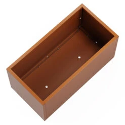 Odlingslåda, Upphöjd 100x50, Rostbrun -Hot Sale Wexthuset Store planteringskarl metal planter 50 rostbrun ovanifran