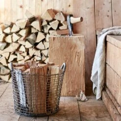 Trådkorg Korbo Classic 24 L, Galvaniserad -Hot Sale Wexthuset Store stalkorg korbo classic 24 vedforvaring