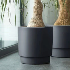 Elho Kruka Pure Grade 39 Cm, Svart