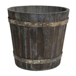 Träkruka Rund 28x25 Cm