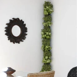 Minigarden Corner Column, Svart -Hot Sale Wexthuset Store vertikalodling i vardagsrummet med vertical corner column
