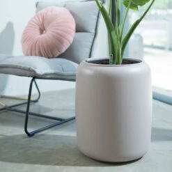 Elho Kruka Pure Beads Medium 39 Cm, Beige